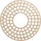 Ekena Millwork Fink Wood Fretwork Pierced Ceiling Medallion, Alder, 30"OD x 10 7/8"ID x 3/8"T CMWP30X30X0375FFAL - alternate 1